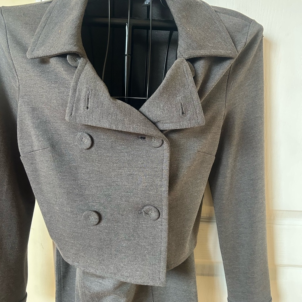 Grace Elements Gray Knit Two-Piece Set - image 3